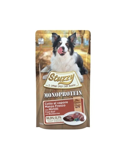 STUZZY Dog Monoprotein Hovädzie mäso s bobuľami 150g