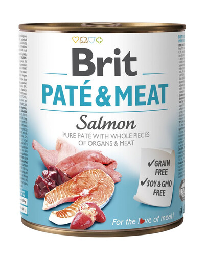 BRIT Pate & meat salmon 800 g