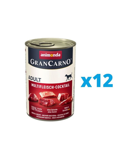 ANIMONDA GranCarno mäsový kokteil 12 x 400 g