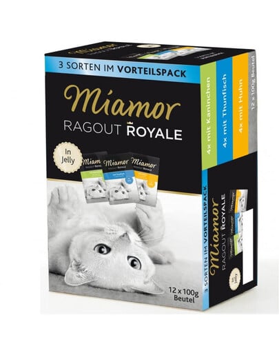 MIAMOR Ragout Royale Multibox 12 x 100 g rybie a mäsové príchute v želé