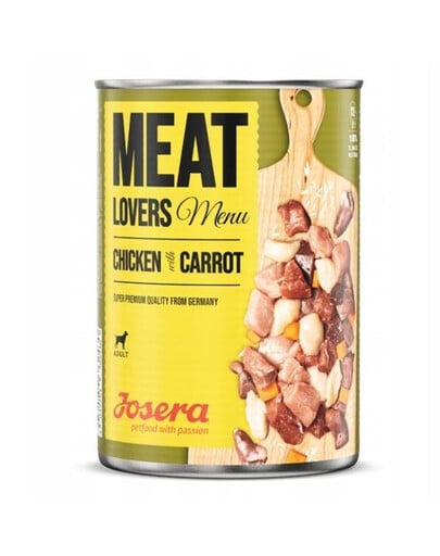 JOSERA Meatlovers menu kuracie mäso s mrkvou 800g