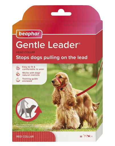 BEAPHAR Gentle Leader M Medium Red Head Collar