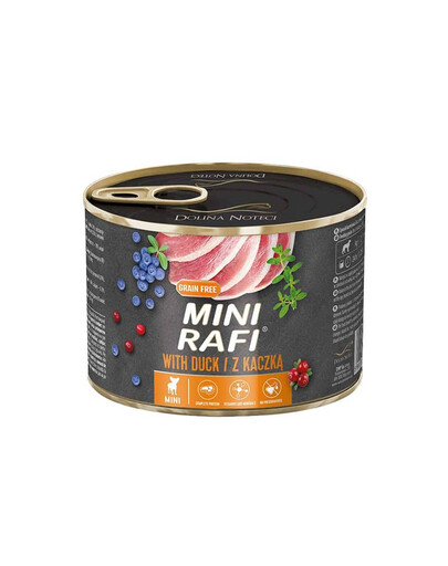 RAFI Mini s kačkou 185g pre malé plemená