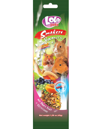 Lolo Pet Smakers pre hlodavce ovocný Weekend Style
