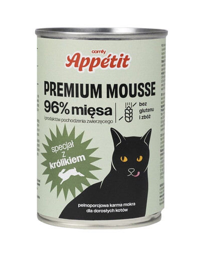 COMFY APPETIT PREMIUM Mousse Cat Rabbit 400 g