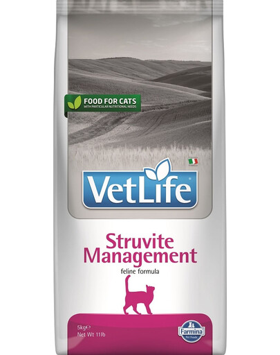 FARMINA Vet Life Cat Management struvite – Krmivo pre mačky 5 kg