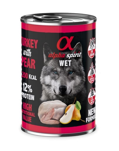 ALPHA SPIRIT Turkey with pear 400 g