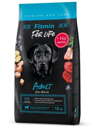 FITMIN Dog For Life Adult large breed 12 + 1 kg  ZADARMO