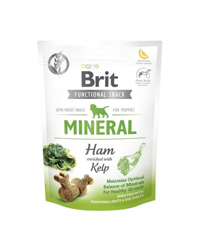 BRIT Care Dog Functional Snack Mineral Ham 150g šunka a riasy pre vaše šteňa