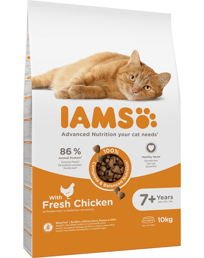 IAMS Cat Senior All Breeds Chicken 10 kg