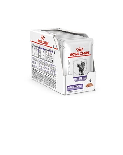 ROYAL CANIN Veterinary Health Nutrition Cat Mature Consult Balance Loaf 48x85g