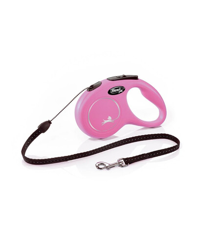 E-shop FLEXI Vodítko New Classic lanko 5 m ružové do 12 kg