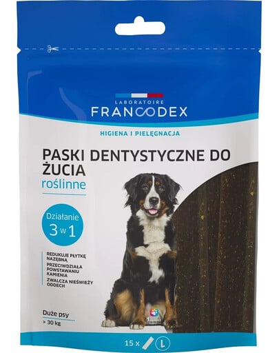 FRANCODEX Žuvačky L na zápach z úst 502,5 g/15 ks.