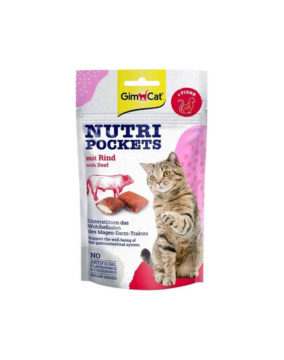 GIMCAT Nutri Pockets with Beef 60 g