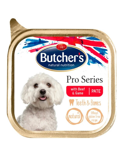 BUTCHER'S Vanička s hovädzím mäsom a zverinou PATE 150 g