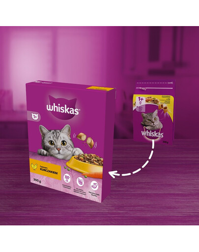 WHISKAS Adult Kuracie 6x300g