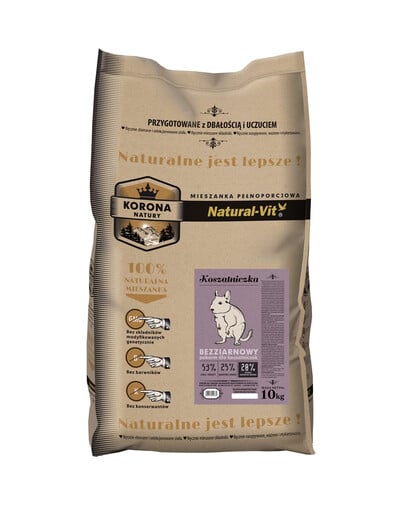 NATURAL-VIT Korona Natura Kompletné zmes pre osmáky degu 10 kg