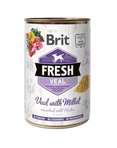 BRIT FRESH veal & millet 400 g teľacie mäso a proso