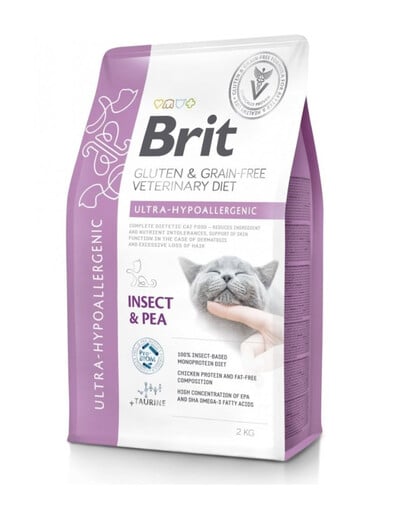 BRIT Veterinary Diet Cat Gluten Grain free Ultra-Hypoallergenic 2 kg