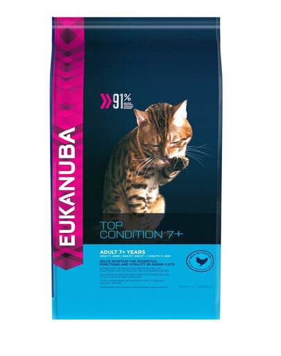 EUKANUBA Cat Senior All Breeds Top Condition Chicken & Liver 10 kg