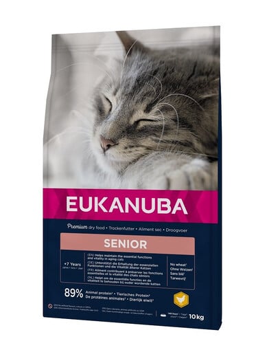 EUKANUBA Cat Senior All Breeds Top Condition Chicken & Liver 10 kg