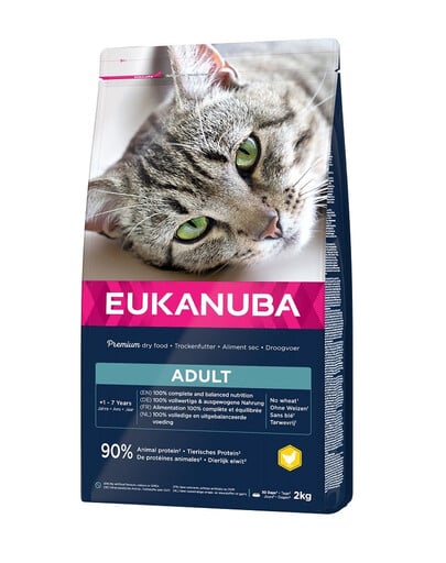 EUKANUBA Cat Adult All Breeds Top Condition Granule pre mačky Kuracie mäso & Pečeň 2 kg