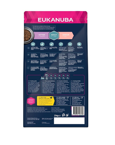 EUKANUBA Cat Adult All Breeds Top Condition Granule pre mačky Kuracie mäso & Pečeň 2 kg