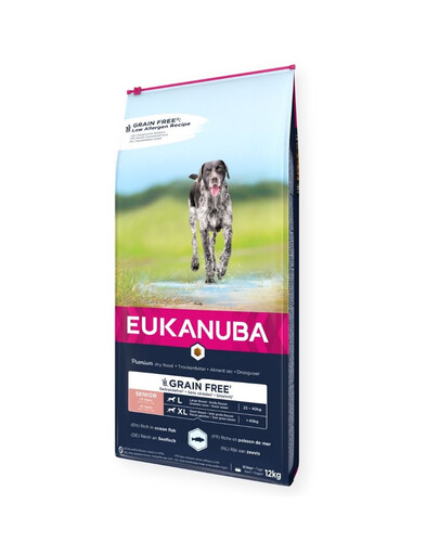 EUKANUBA Grain Free Senior Large ocean fish 12 kg bohaté na oceánske ryby