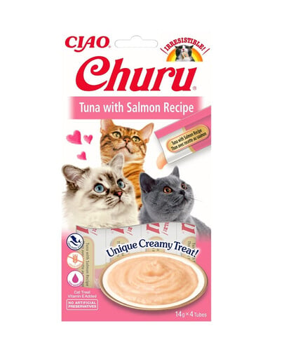 INABA Churu Cat s tuniakom a lososom 56 g