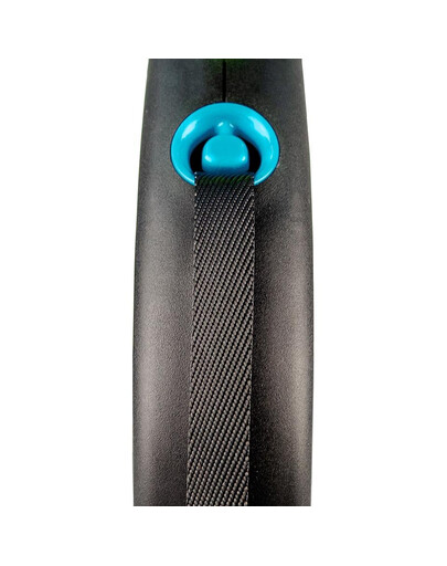 FLEXI Vodítko Black Design S pásik 5 m modré