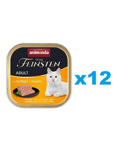 ANIMONDA Vom Feinsten Adult hydinové a cestoviny 12 x 100g