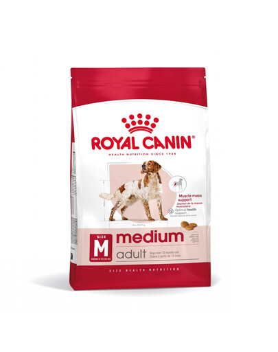 ROYAL CANIN Medium Adult 4kg granule pre dospelých psov stredných plemien starších ako 12 mesiacov