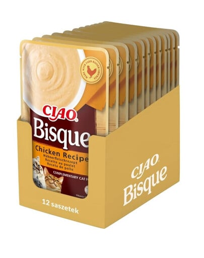 INABA CIAO Bisque Krémová slepačia polievka 12x40g