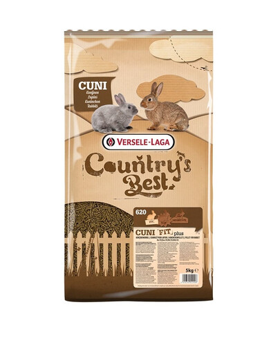 VERSELE-LAGA Country's Best Cuni Fit Plus 5 kg granúl s vysokým obsahom vlákniny pre králiky s kokcidiostatikami