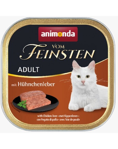 ANIMONDA Paštéta pre mačky vom Feinsten Classic hydinová pečeň 100g
