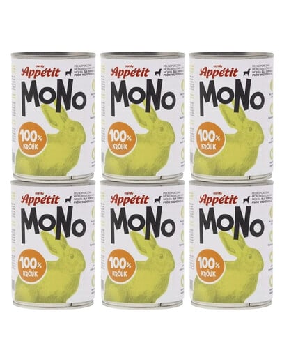 COMFY APPETIT MONO Monoprotein Rabbit 6x400 g