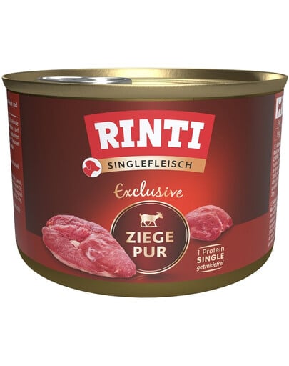 RINTI Singlefleisch Exclusive Goat Čistý kozí monobielkovinový 185 g