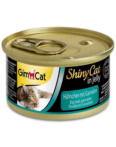 GIMCAT Shiny Cat Chicken&Shrimp in Jelly 70g