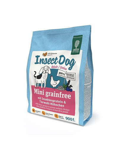 GREEN PETFOOD InsectDog Mini 5x900g krmivo pre malé plemená psov