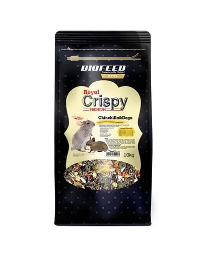 BIOFEED Royal Crispy Prémiové krmivo pre činčily a osmáky 10 kg