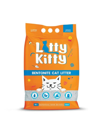 LITTY KITTY Bentonit - Prírodné bentonitové stelivo 10 L (8 kg)