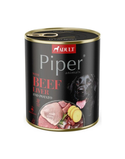 PIPER Dog hovädzia pečeň so zemiakmi 800g