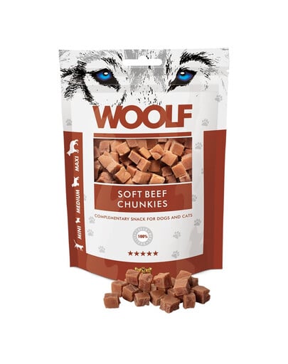 WOOLF Soft Beef Chunkies 100g