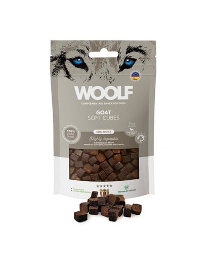 WOOLF Soft Cubes Goat Monoprotein 100g