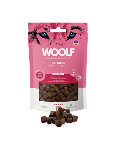 WOOLF Soft Cubes Salmon 100g