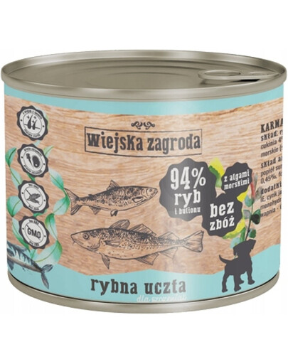 WIEJSKA ZAGRODA Rybie hody pre šteniatka 200 g