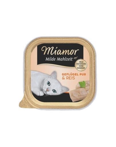 MIAMOR Milde Mahlzeit Poultry Pure&Rice 100g hydina a ryža