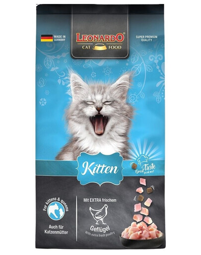 LEONARDO Kitten 7,5 kg + granule 300g ZADARMO