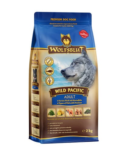 WOLFSBLUT Wild Pacific Adult suché krmivo pre psov s rybami a zemiakmi 12,5 kg