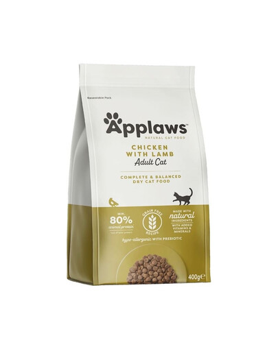 APPLAWS Dry Cat Chicken with Lamb 400 g